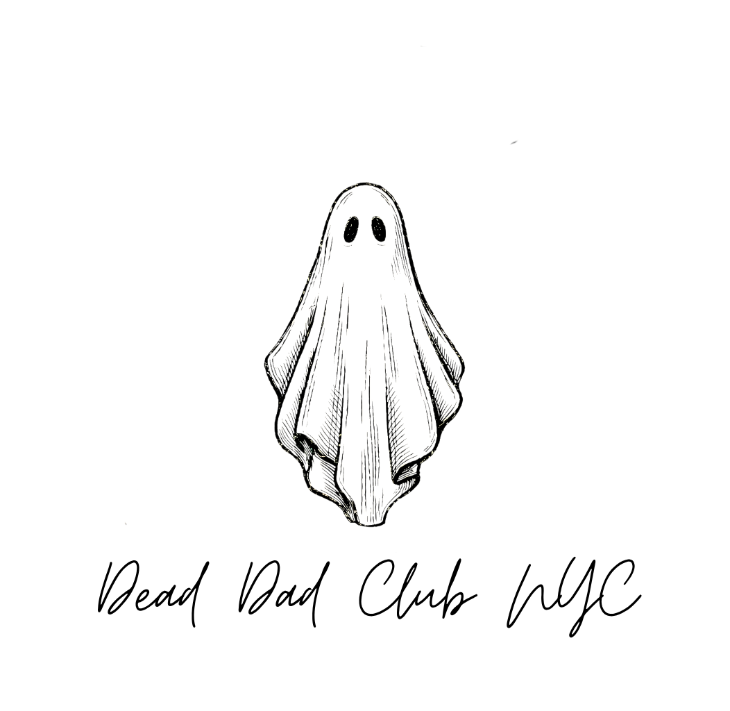 Dead Dad Club NYC ghost illustration
